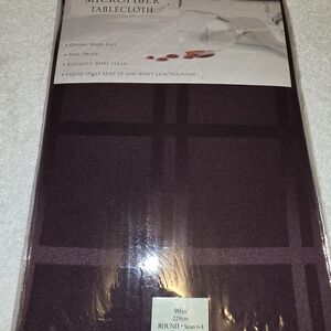 Dark Purple Microfiber Tablecloth